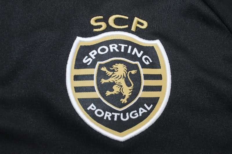 Sporting Lisbon Soccer Jersey Black Replica 23/24