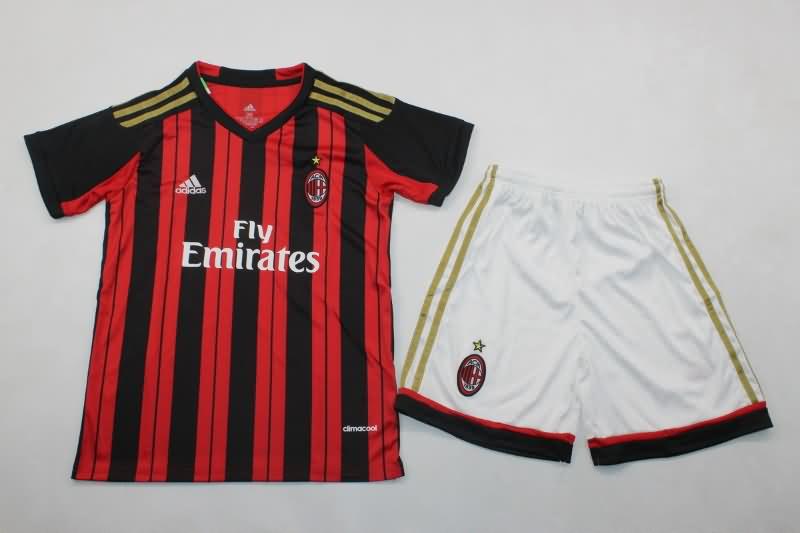 Kids AC Milan Soccer Jersey Home Replica 2013/14