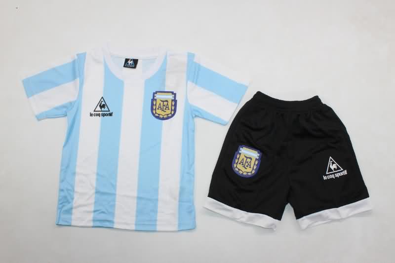 Kids Argentina Soccer Jersey Home Replica 1986