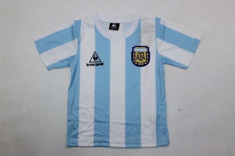 Kids Argentina Soccer Jersey Home Replica 1986