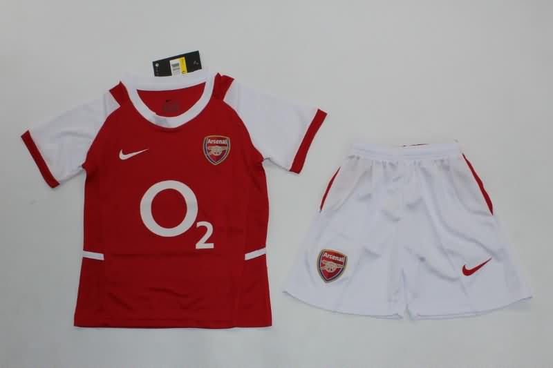 Kids Arsenal Soccer Jersey Home Replica 2002/04