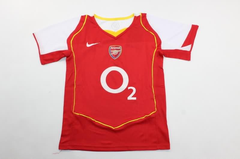 Kids Arsenal Soccer Jersey Home Replica 2004/05