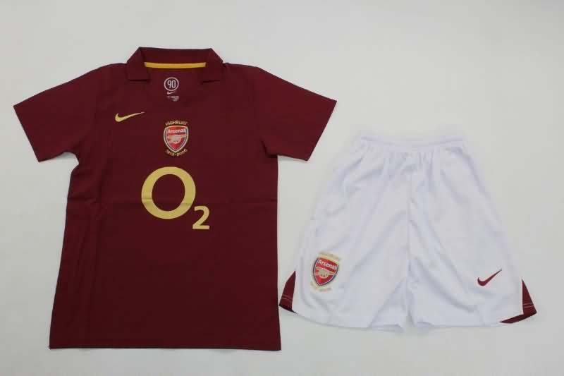 Kids Arsenal Soccer Jersey Home Replica 2005/06