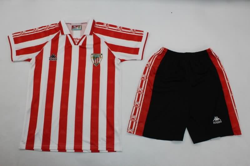 Kids Athletic Bilbao Soccer Jersey Home Replica 1995/97