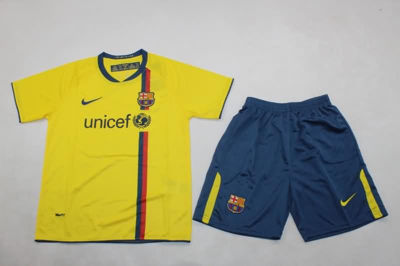 Kids Barcelona Soccer Jersey Away Replica 2008/09