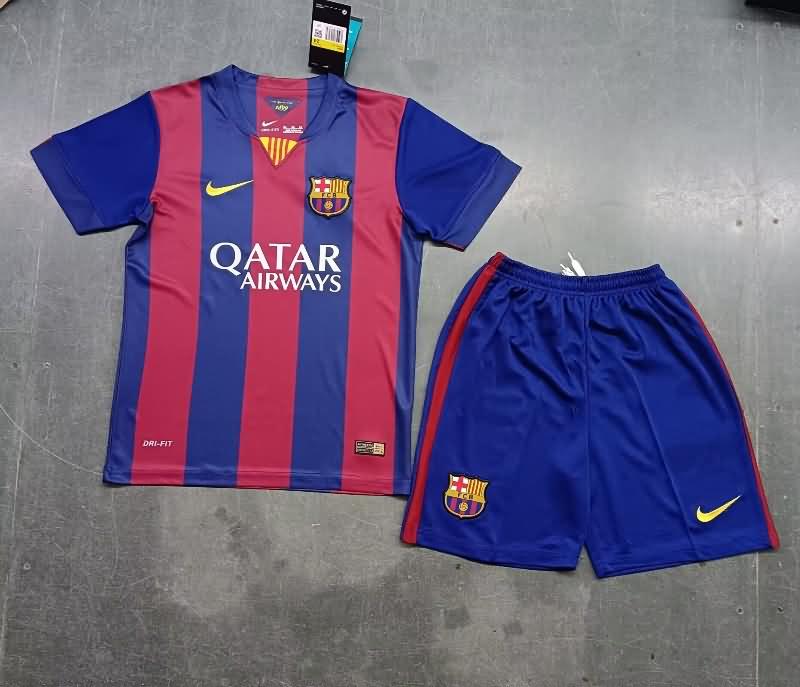 Kids Barcelona Soccer Jersey Home Replica 2014/15