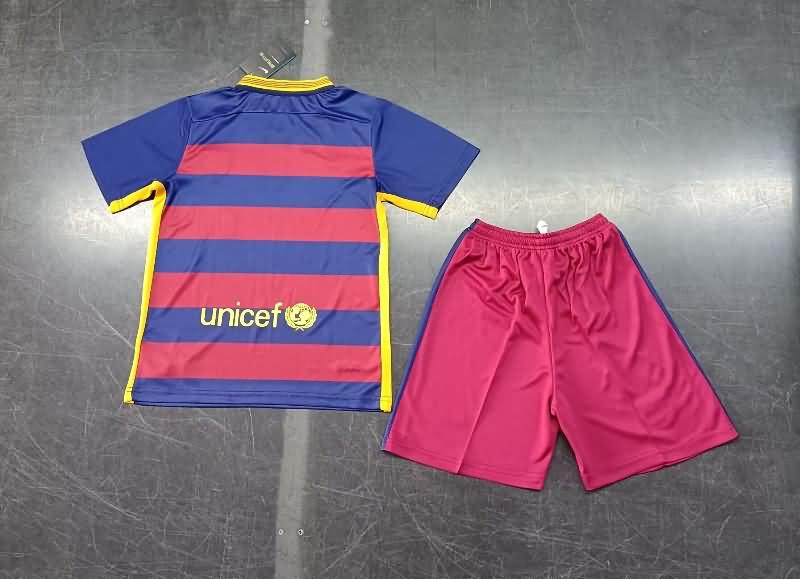 Kids Barcelona Soccer Jersey Home Replica 2015/16