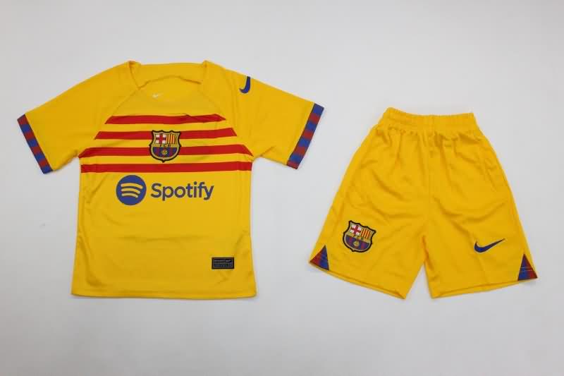 Kids Barcelona Soccer Jersey Fourth Replica 23/24