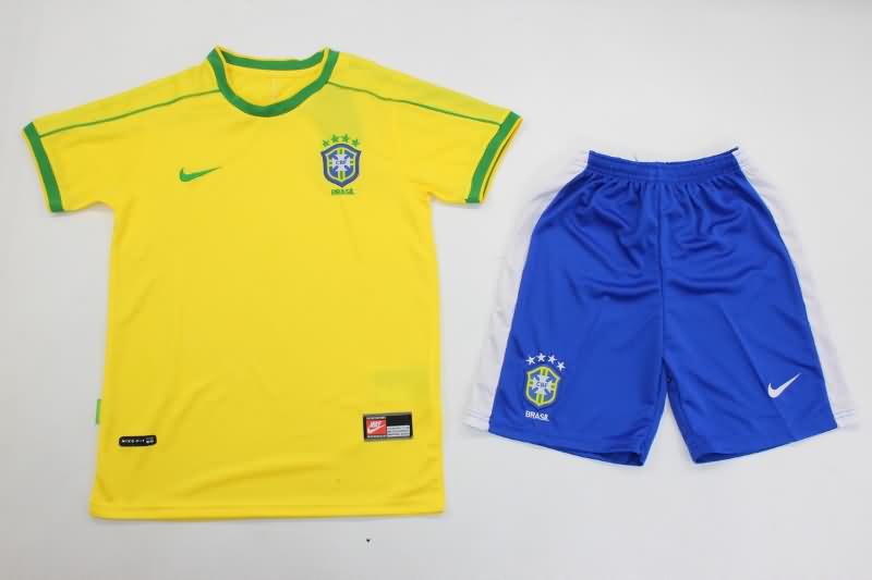 Kids Brazil Soccer Jersey Home Replica 1998