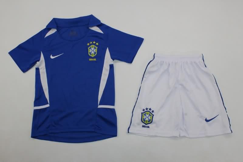 Kids Brazil Soccer Jersey Away Replica 2002