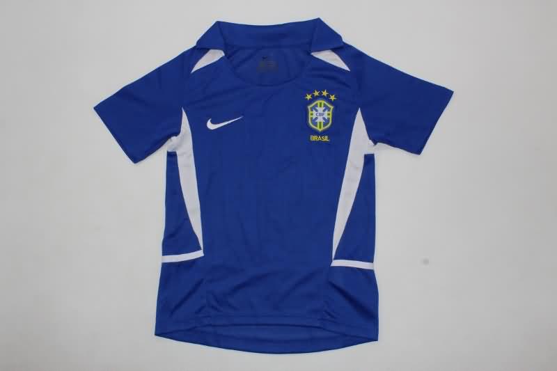 Kids Brazil Soccer Jersey Away Replica 2002