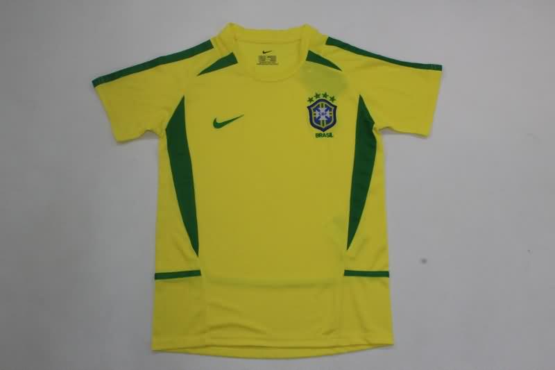 Kids Brazil Soccer Jersey Home Replica 2002