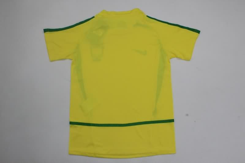 Kids Brazil Soccer Jersey Home Replica 2002