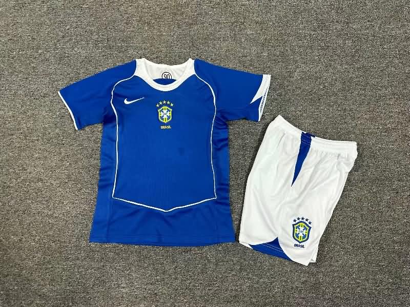 Kids Brazil Soccer Jersey Away Replica 2004