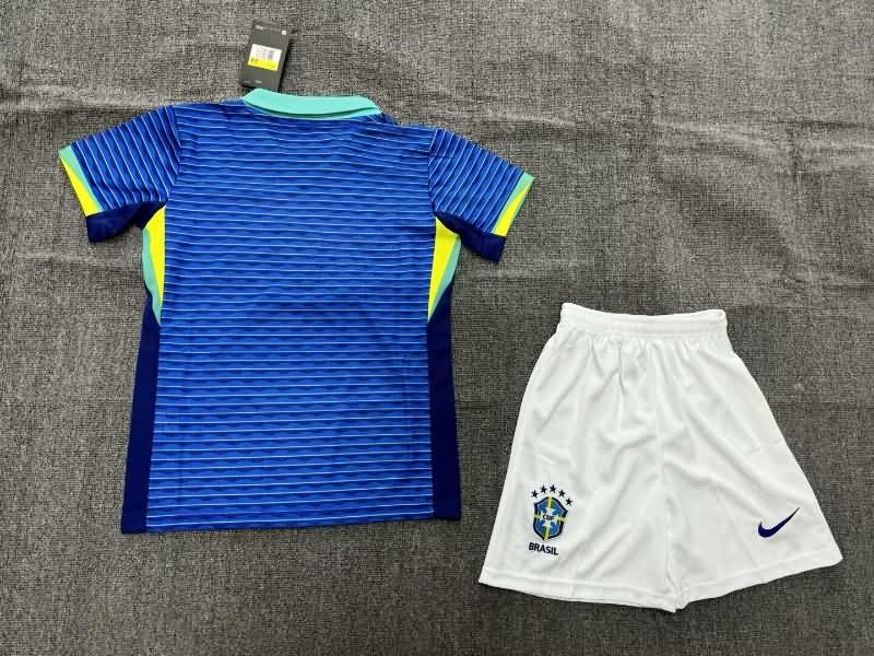 Kids Brazil Soccer Jersey Away Replica 2023/24
