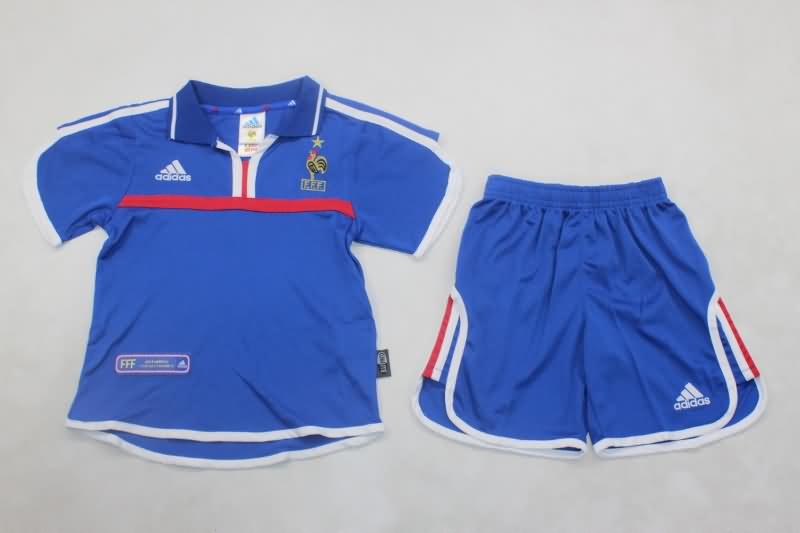 Kids France Soccer Jersey Home Replica 2000