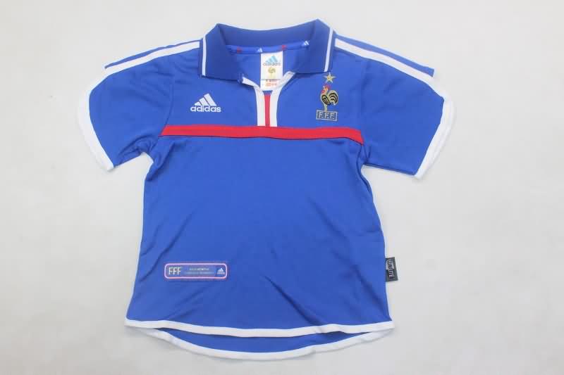 Kids France Soccer Jersey Home Replica 2000