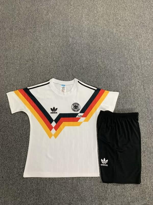 Kids Germany Soccer Jersey Home Replica 1990