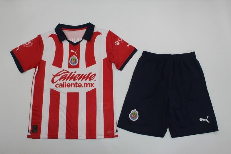 Kids Guadalajara Soccer Jersey Home Replica 23/24