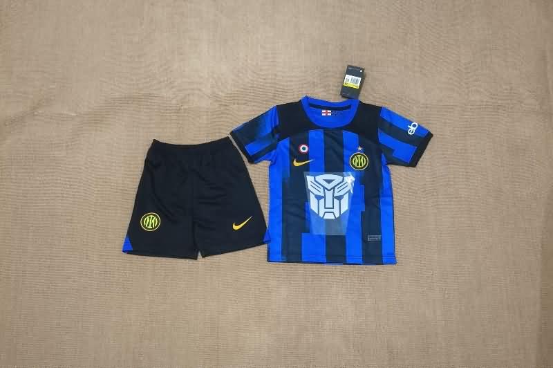 Kids Inter Milan Soccer Jersey Home Replica 23/24