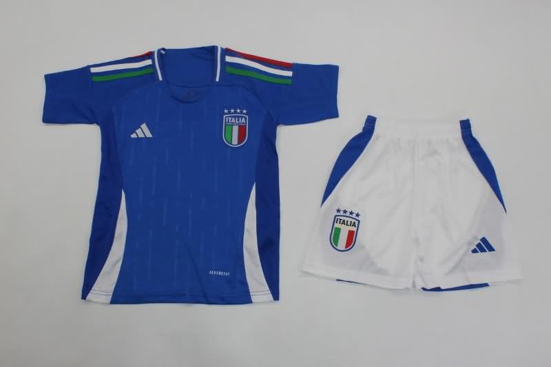Kids Italy Soccer Jersey Home Replica 2023/24