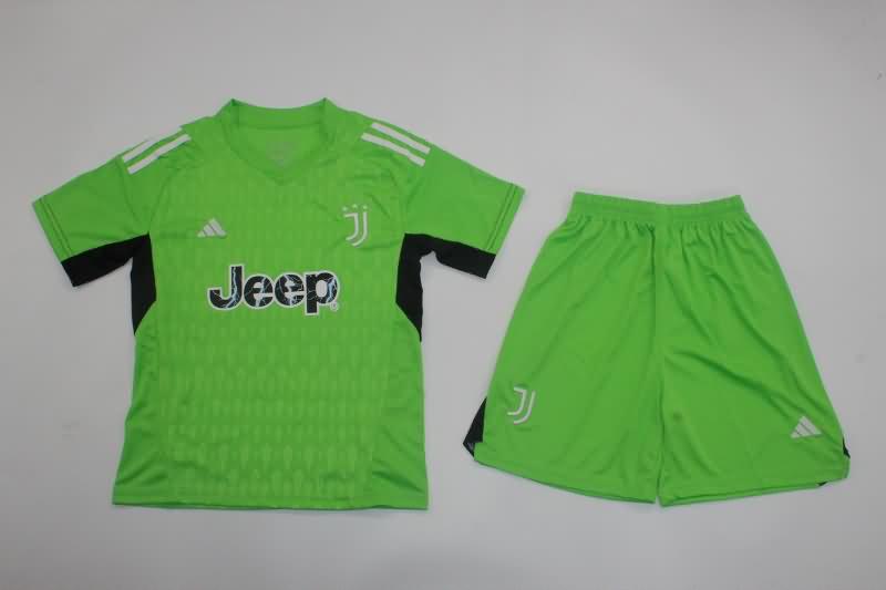 Kids Juventus Soccer Jersey Goalkeeper Green Replica 23/24
