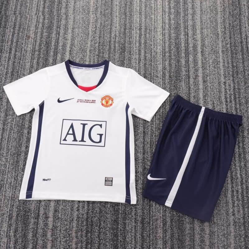 Kids Manchester United Soccer Jersey Away Final Replica 2008/09