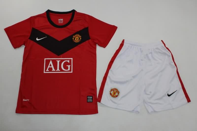 Kids Manchester United Soccer Jersey Home Replica 2009/10