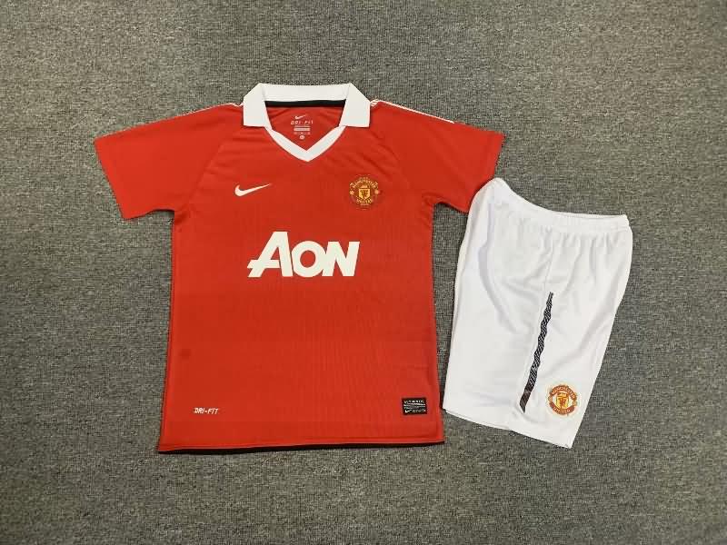 Kids Manchester United Soccer Jersey Home Replica 2010/11