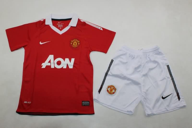 Kids Manchester United Soccer Jersey Home Replica 2010/11