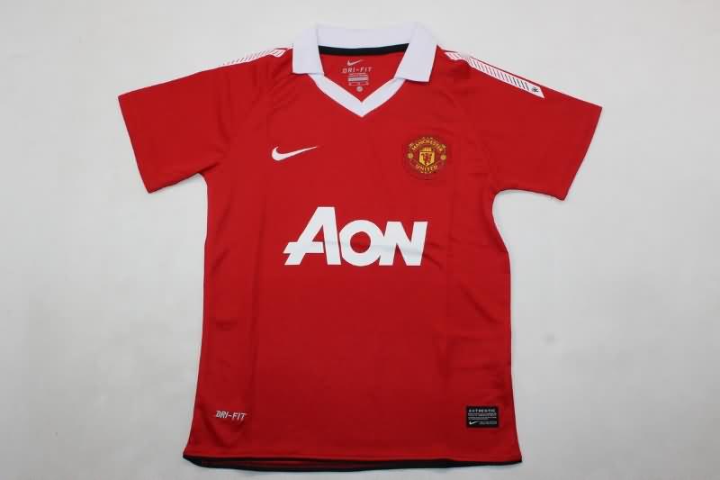 Kids Manchester United Soccer Jersey Home Replica 2010/11