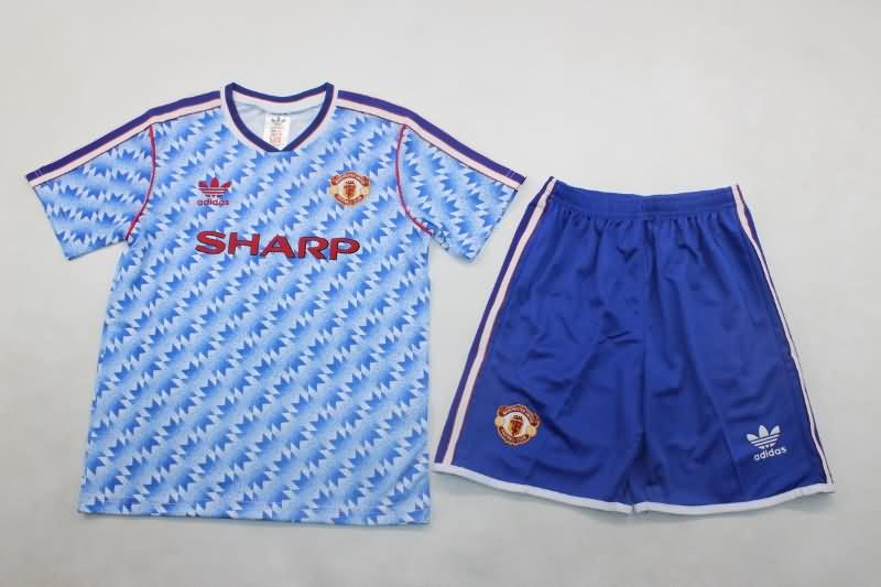 Kids Manchester United Soccer Jersey Away Replica 1990/92