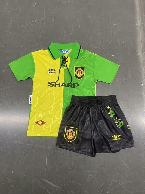 Kids Manchester United Soccer Jersey Away Replica 1992/94