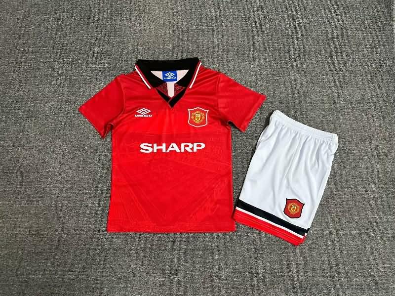 Kids Manchester United Soccer Jersey Home Replica 1994/96