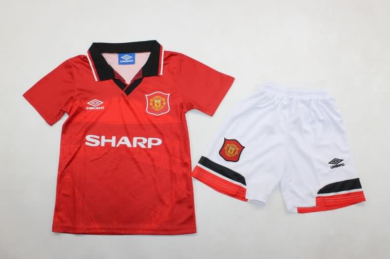 Kids Manchester United Soccer Jersey Home Replica 1994/96