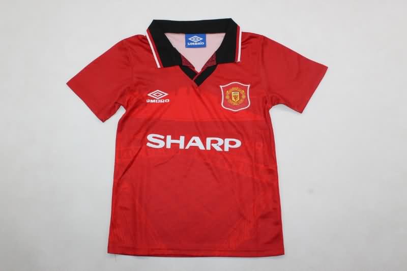 Kids Manchester United Soccer Jersey Home Replica 1994/96