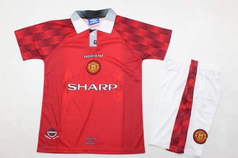 Kids Manchester United Soccer Jersey Home Replica 1996/98