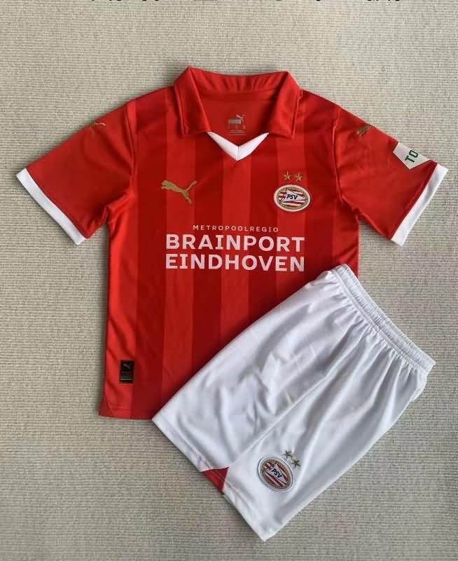 Kids PSV Eindhoven Soccer Jersey Home Replica 23/24