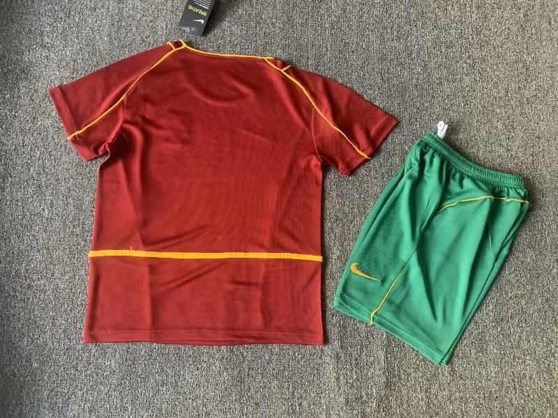 Kids Portugal Soccer Jersey Home Replica 2002