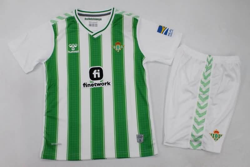 Kids Real Betis Soccer Jersey Home Replica 23/24