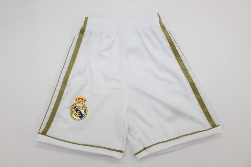 Kids Real Madrid Soccer Jersey Home Long Sleeve Replica 11/12