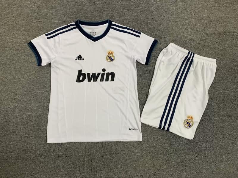 Kids Real Madrid Soccer Jersey Home Replica 12/13