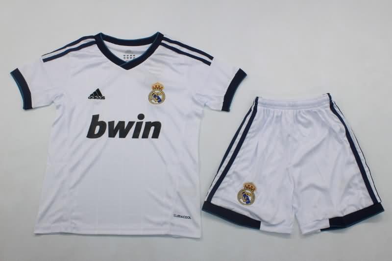 Kids Real Madrid Soccer Jersey Home Replica 12/13