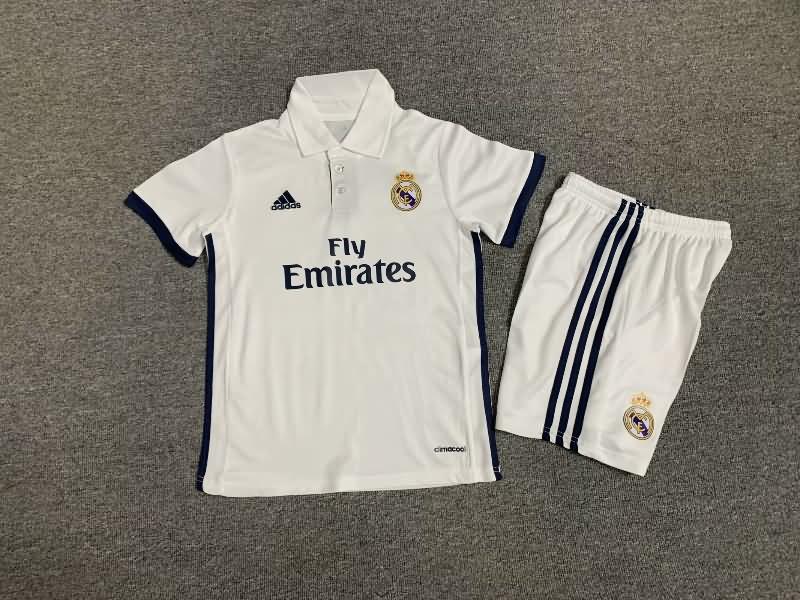 Kids Real Madrid Soccer Jersey Home Replica 16/17