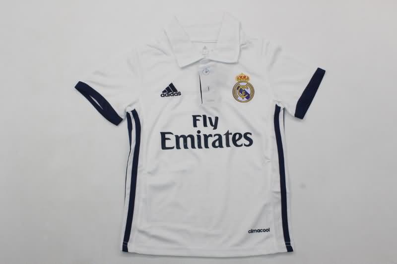 Kids Real Madrid Soccer Jersey Home Replica 16/17