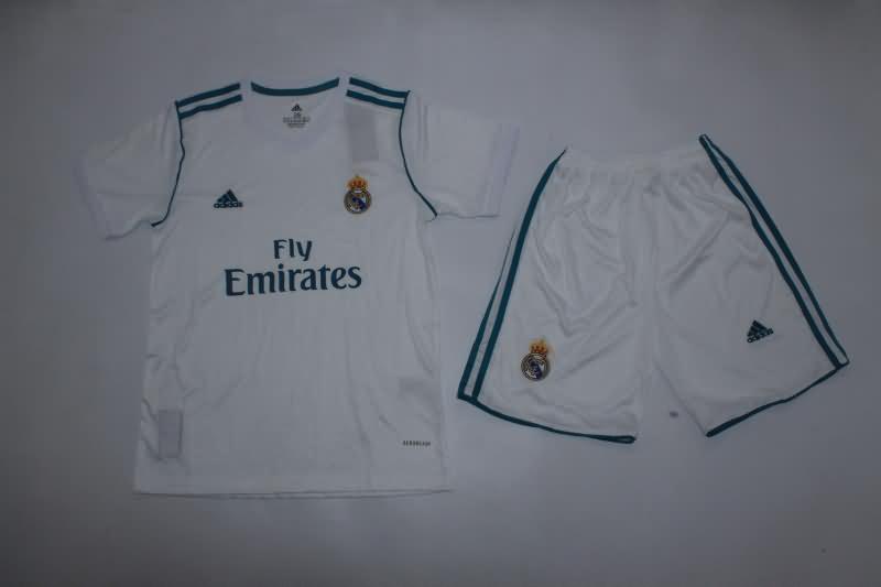 Kids Real Madrid Soccer Jersey Home Replica 17/18