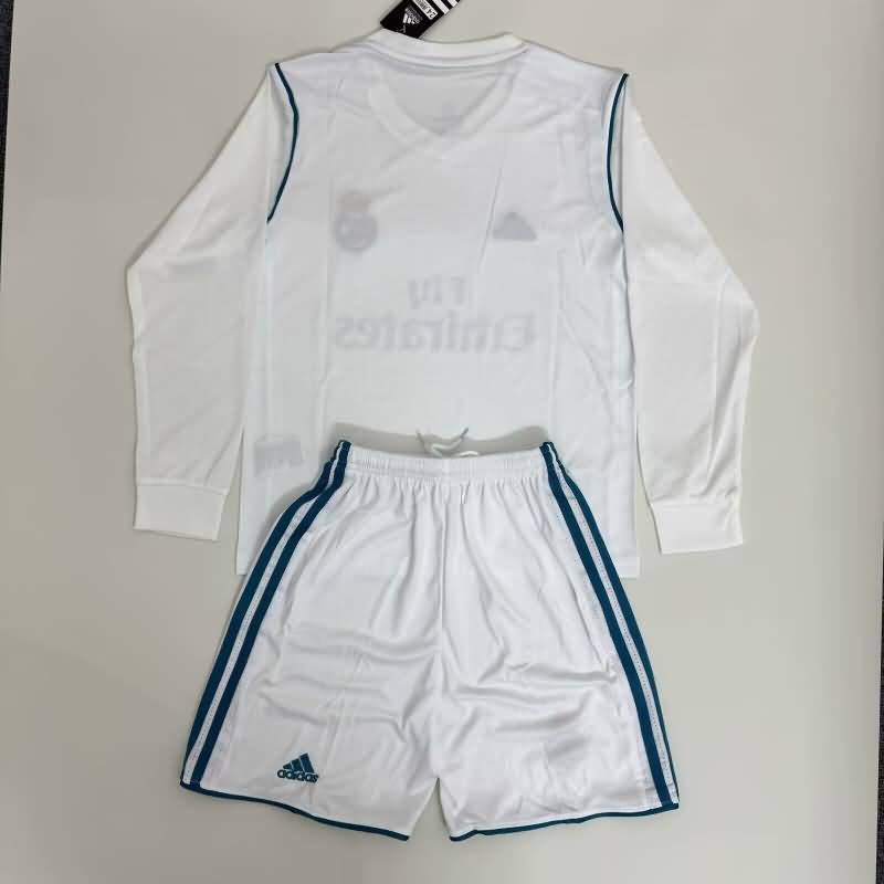 Kids Real Madrid Soccer Jersey Home Long Replica 17/18