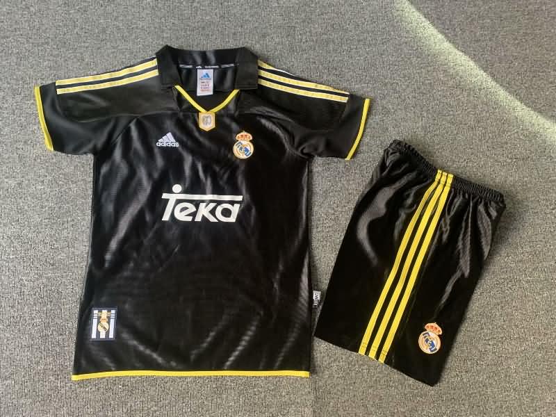 Kids Real Madrid Soccer Jersey Away Replica 1999/00