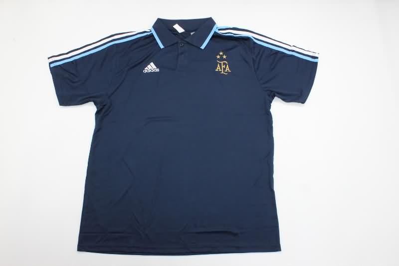 Argentina Soccer Jersey Dark Blue Polo Replica 2023