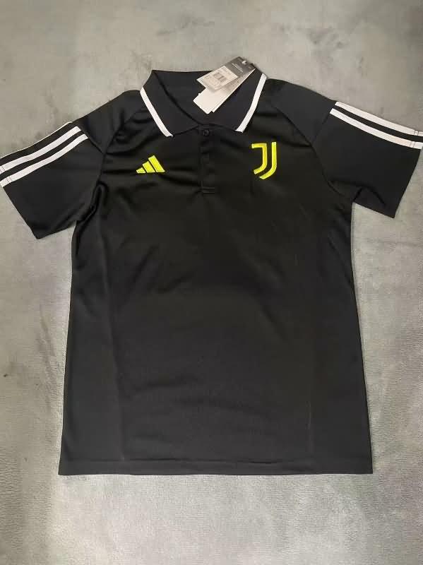 Juventus Soccer Jersey Black Polo Replica 23/24